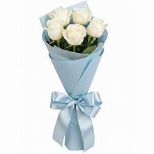 Букет 5 Белых роз Проуд #REPLACE_PRED# Радужном Ханты-Мансийского АО