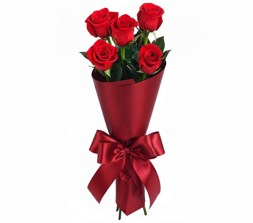 Букет 5 Красных роз Эдлесс Лав в Радужном Ханты-Мансийского АО