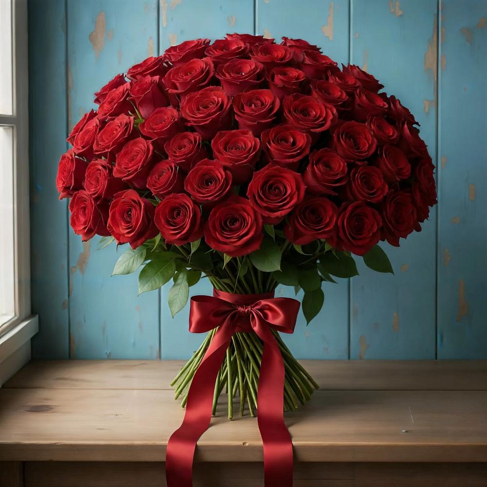 Букет Красные розы Блэк Меджик в Радужном Ханты-Мансийского АО