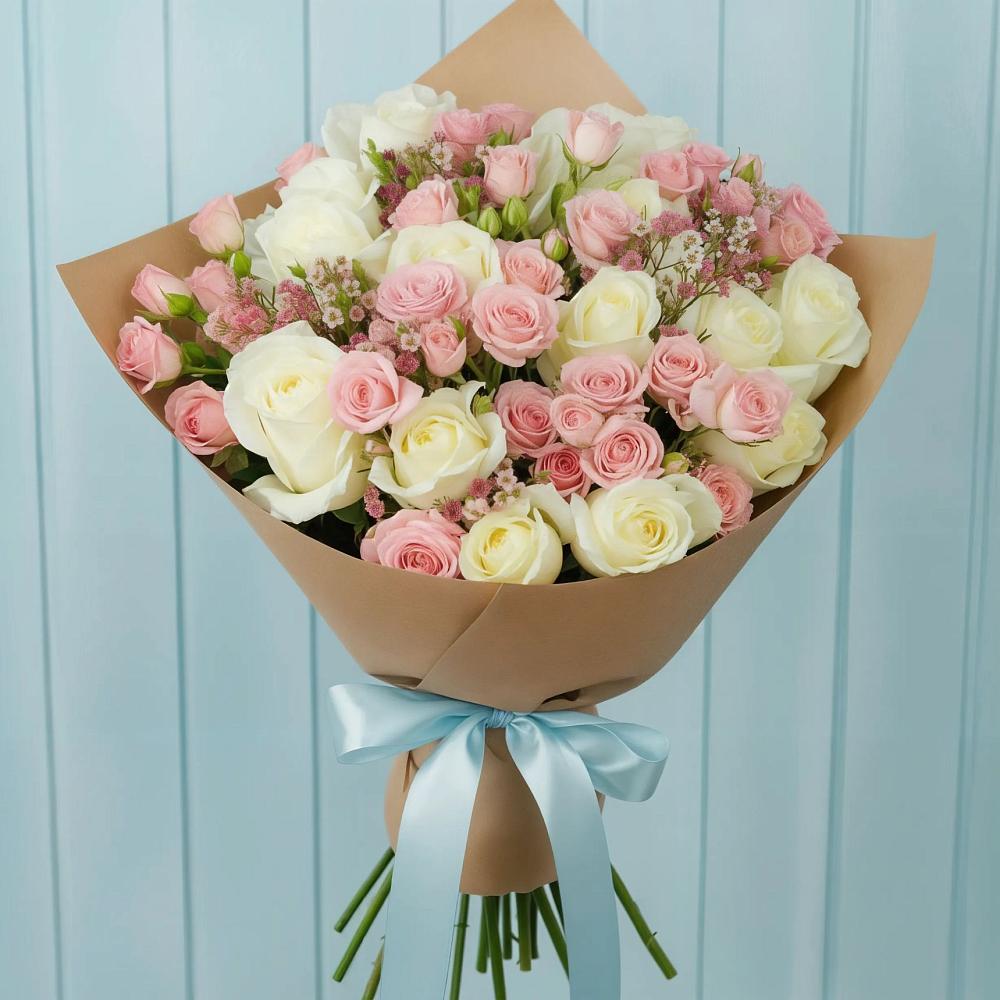 Букет цветов из: Розы в Радужном Ханты-Мансийского АО