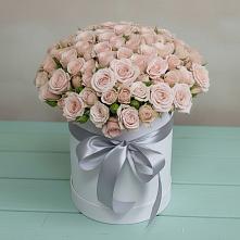 Цветочная композиция из Розы в шляпной коробке в Радужном Ханты-Мансийского АО