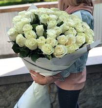 Букет 35 Белых роз #REPLACE_PRED# Радужном Ханты-Мансийского АО