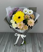 Букет цветов из:  Розы, Герберы и Хризантемы в Радужном Ханты-Мансийского АО