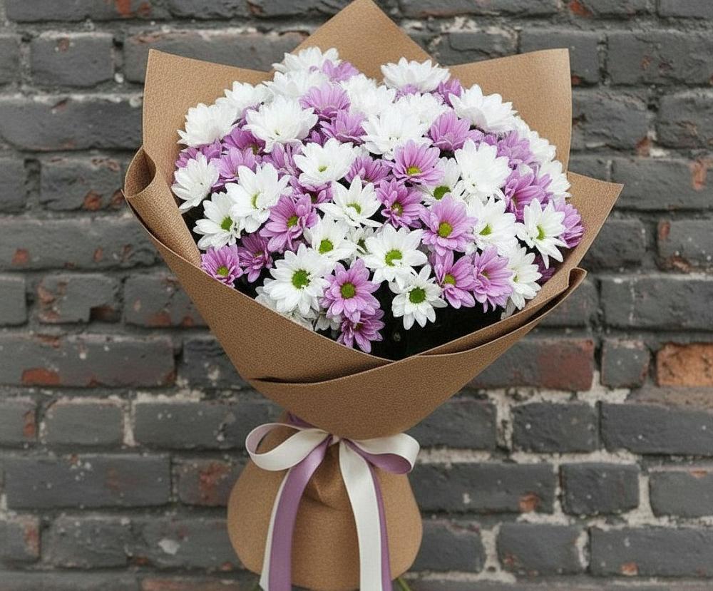 Букет цветов из: Хризантемы в Радужном Ханты-Мансийского АО