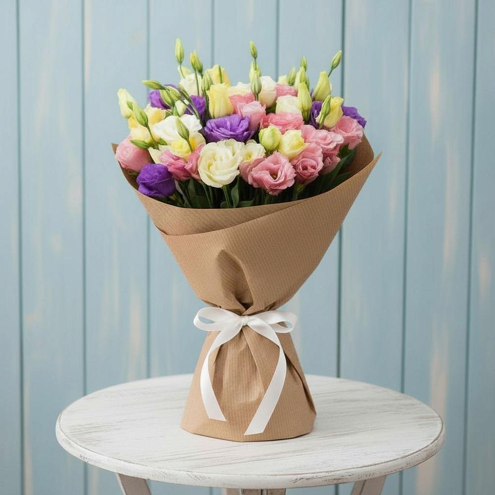 Букет цветов из: Лизиантусы в Радужном Ханты-Мансийского АО