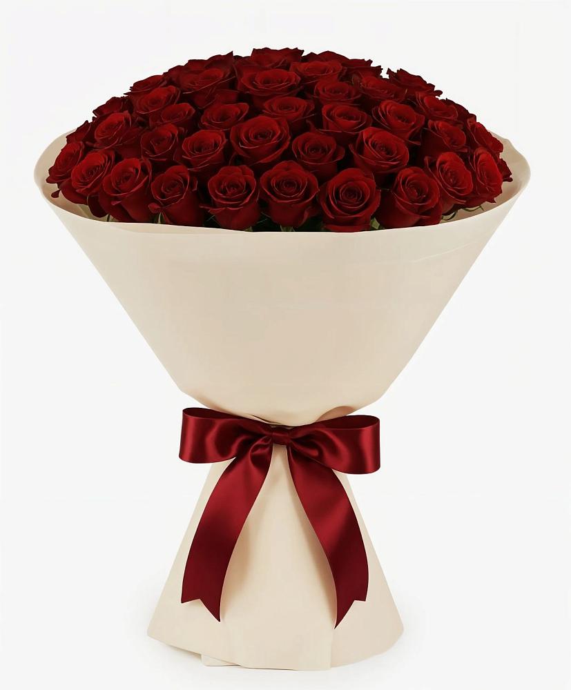 Букет 101 Бордовая роза Блэк Бакарра в Радужном Ханты-Мансийского АО